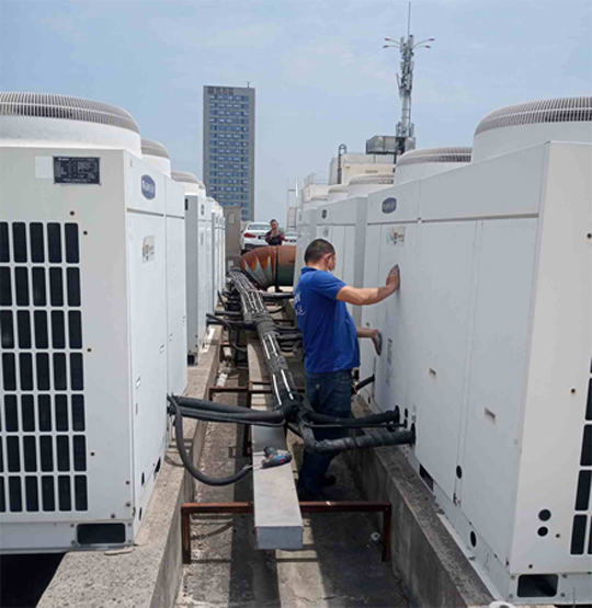 曲阳中央空调制热和不制冷系统维修方法